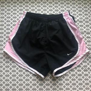 black & pink nike shorts. xs